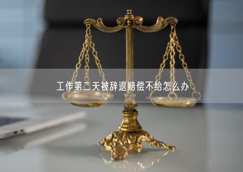 工作第二天被辞退赔偿不给怎么办