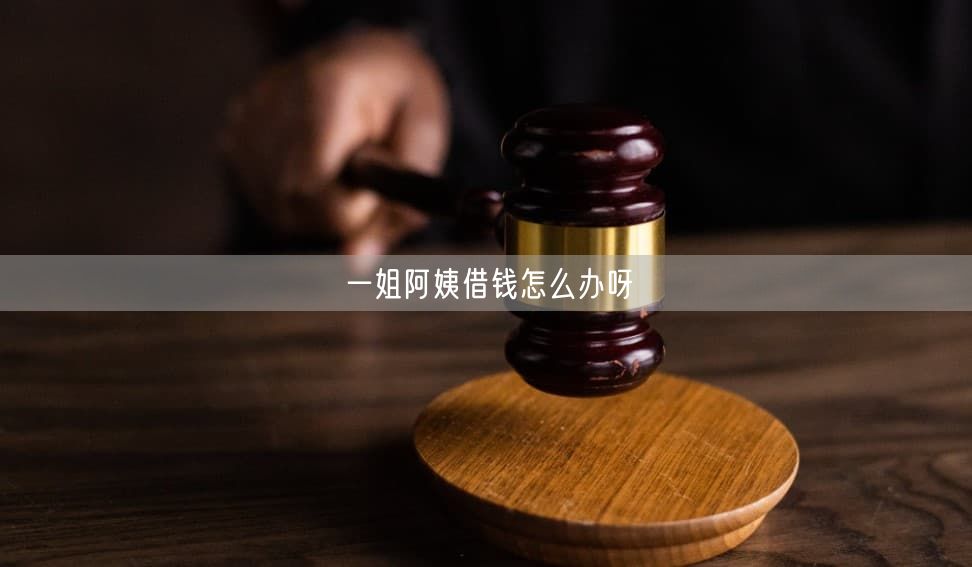 一姐阿姨借钱怎么办呀