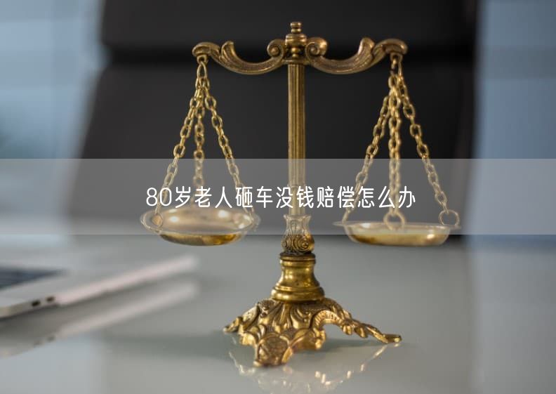 80岁老人砸车没钱赔偿怎么办