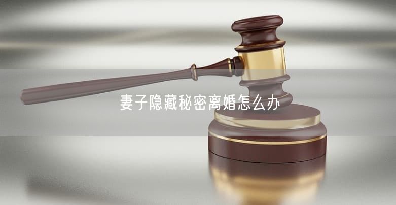 妻子隐藏秘密离婚怎么办