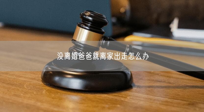 没离婚爸爸就离家出走怎么办