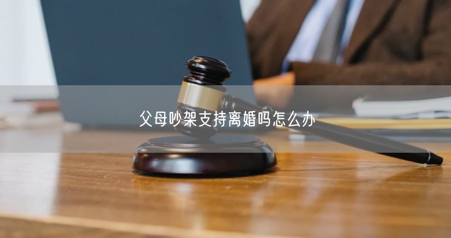 父母吵架支持离婚吗怎么办